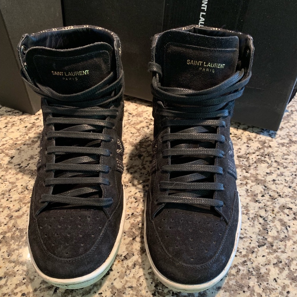 Saint Laurent High Top Sneakers - Picture 2 of 8